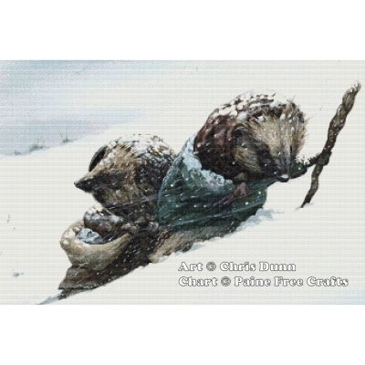 Pushing Through the Snow (Closeup)