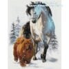 KAJ-Horse-Chow-Chow Horse with Chow Chow