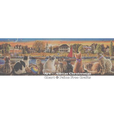 Cats on the Quay (Panoramic) - Image 2