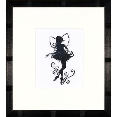 Counted Cross Stitch Kit: Cute Little Fairy Silhouette (Evenweave) (Lanarte)