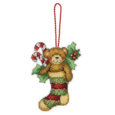 Counted Cross Stitch Kit: Bear Ornament