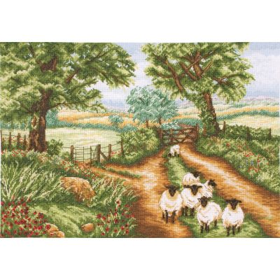 Counted Cross Stitch Kit: Down the Track - Image 2