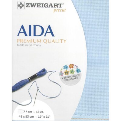 18 count Aida (Light Blue)
