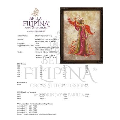 Bella Filipina Designs BF047 - Phoenix Queen - Image 2