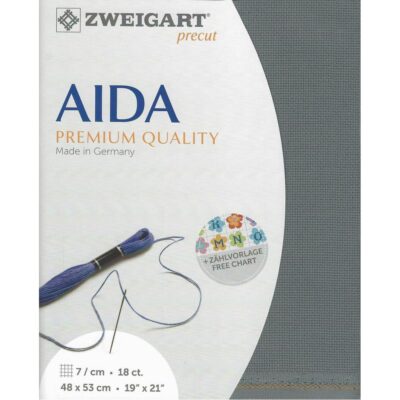 18 count Aida (Anthracite)