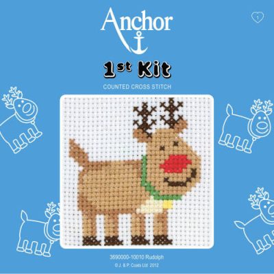 Counted Cross Stitch Kit: 1st Kit: Rudolph