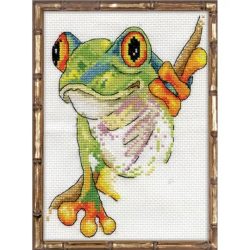 Tree Frog Counted Cross Stitch Kit