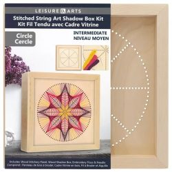 Shadow Box Circle Wood Stitchery Shadow Boxes Kit