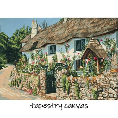 Grafitec Thatched Cottage Tapestry Canvas