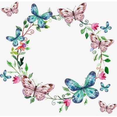 Circle Of Beauty - Butterflies (Public Domain or Stock Art (Licenced))