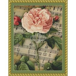 Musical Rose (Calico Collage)
