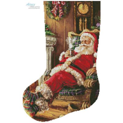 Santa Resting Stocking (Left) (Marcello Corti)