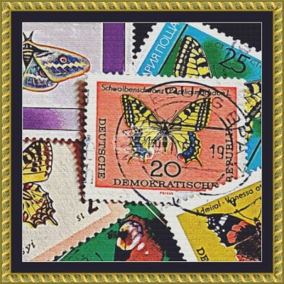 Butterfly Stamps (CROP 1 - MINI) (Dragan Ilic)