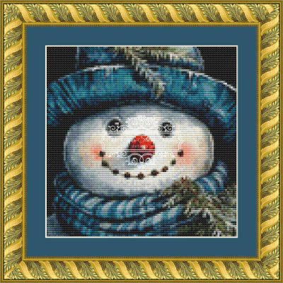 Peeking Snowman 9 (CROP - SNIPPET)
