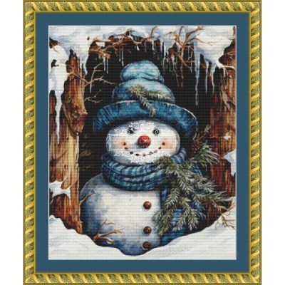 Peeking Snowman 9 (SNIPPET)