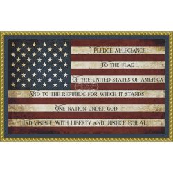 Pledge of Allegiance (BLOCK FONT) (public domain)