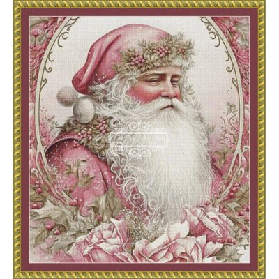 Rosy Santa (CROP) (Shabby Charm Art)