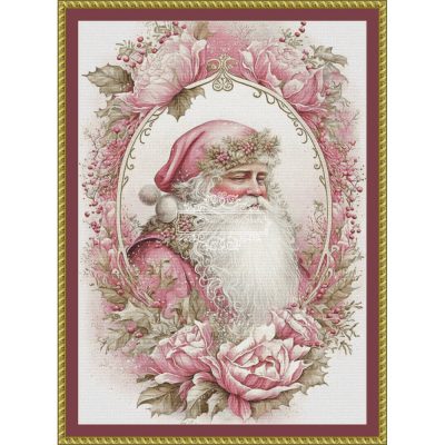 Rosy Santa (Shabby Charm Art)