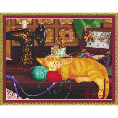 Sewing Room Cat (CROP 1) (Marharyta Y)