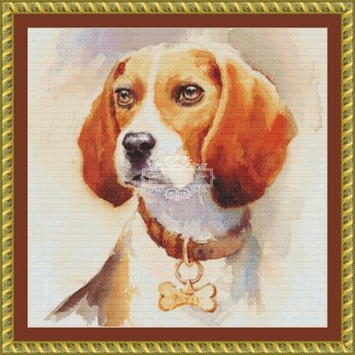 Watercolor Beagle (MINI) (CM Watercolors)
