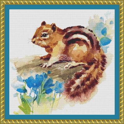Watercolor Chipmunk (MINI) (CM Watercolors)