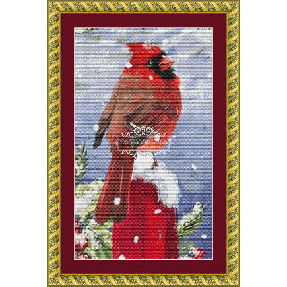 Winter Cardinal (CROP - SNIPPET)