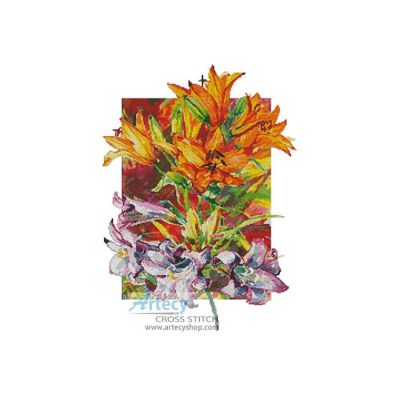 Amarylis and Daylilies (Henri Hunsinger)