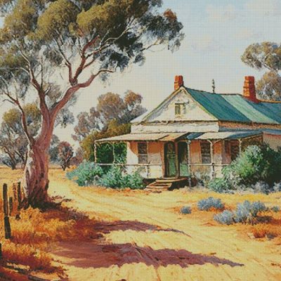 Australian Homestead (Large) (S Clarke using Midjourney AI)