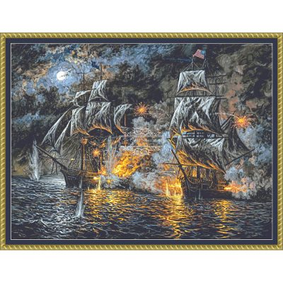 USS Constitution vs HMS Guerriere (Abraham Hunter)