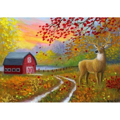 Fall Morning On The Farm (Bridget Voth)