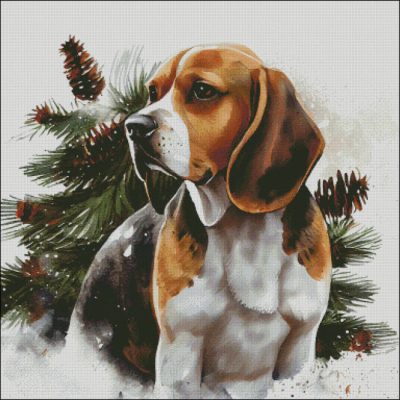 Festive Beagle Hound (Enliven Designs)