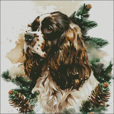 Festive Cocker Spaniel (Enliven Designs)