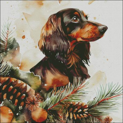 Festive Dachshund (Enliven Designs)