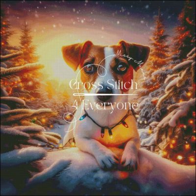 Festive Jack Russell Terrier (Missy Means)