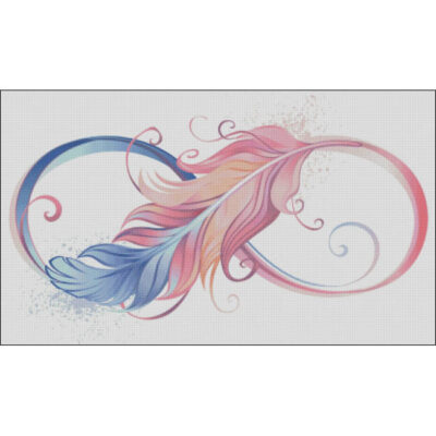 Pastel Infinity Feather (Nelli Valova)