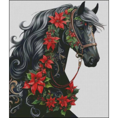 Poinsettia Pony (Whimsical Dream Art)
