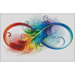 Rainbow Infinity Feather (Nelli Valova)