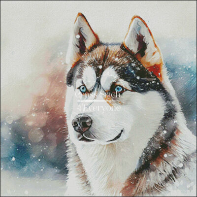 Snow Capped Siberian Husky (Enliven Designs)