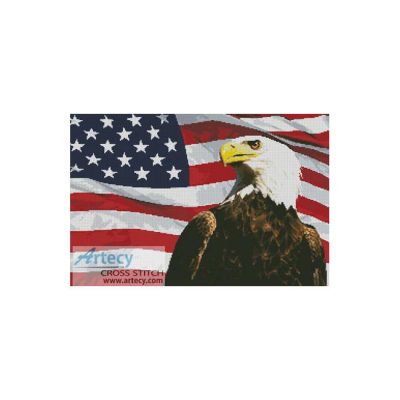 Bald Eagle and USA Flag (Ed Walls - Fotolia)