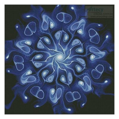 Blue Abstract Flower (Jennifer Olschefski)