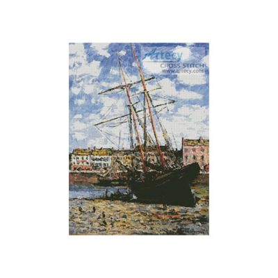 Boat at Low Tide, FeCamp (Claude Monet)