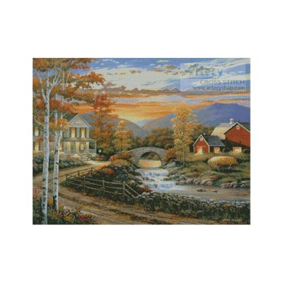 Brookside Farm at Sunset (John Zaccheo/ Art Licensing Int'l)