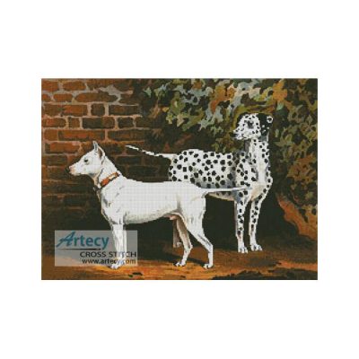 Bull Terrier and Dalmation (Fine Rare Prints)