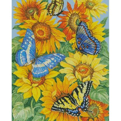 Butterflies on Sunflowers (Lorraine Ryan)