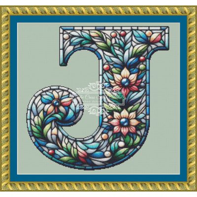 Floral Alphabet J (SNIPPET) (Anna Baldina)