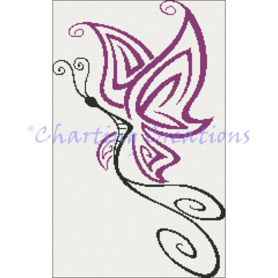 Butterfly Silhouette 5 (Charting Creations)