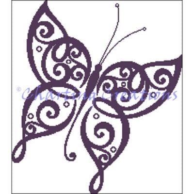 Butterfly Silhouette 2 (Charting Creations)