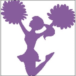 Cheerleader Silhouette (Charting Creations)