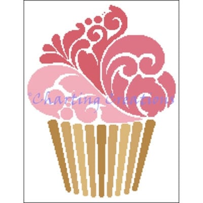 Cupcake Silhouette (Charting Creations)