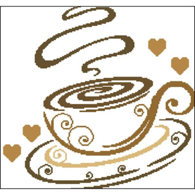 Cuppa Mocha Silhouette 2 (Charting Creations)